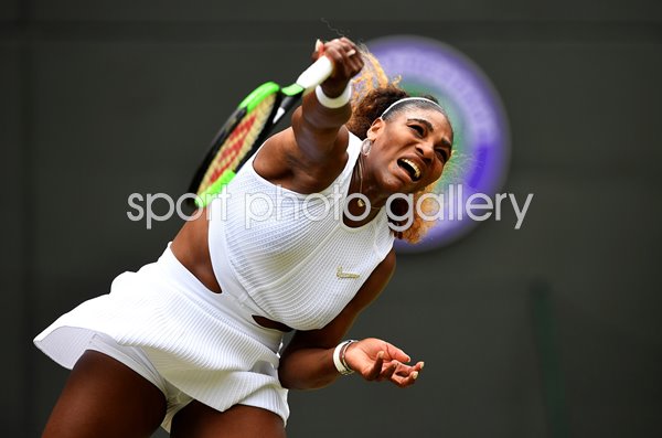 Serena Williams USA serves Round 3 Wimbledon 2019