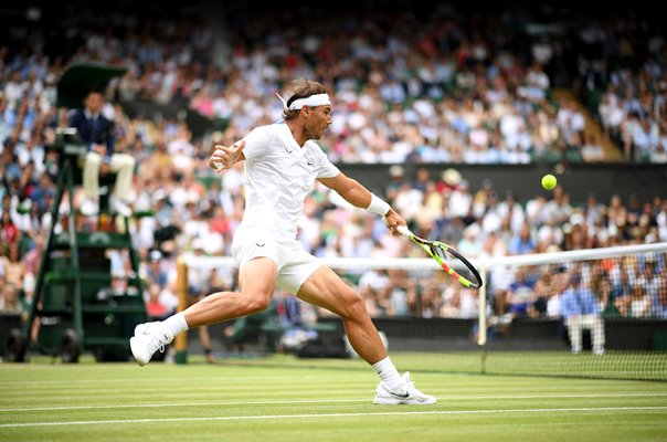 Rafael Nadal Spain backhand Wimbledon 2019