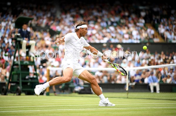 Rafael Nadal Spain backhand Wimbledon 2019