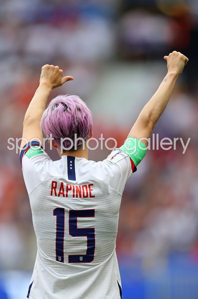 Megan Rapinoe USA v Netherlands World Cup Final Lyon 2019