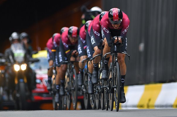 Gianni Moscon leads Team INEOS Time Trial Stage 2 Tour 2019