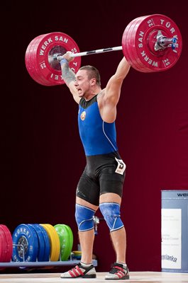 Aliaksandr Makaranka Belarus Weightlifting World Championships 2013