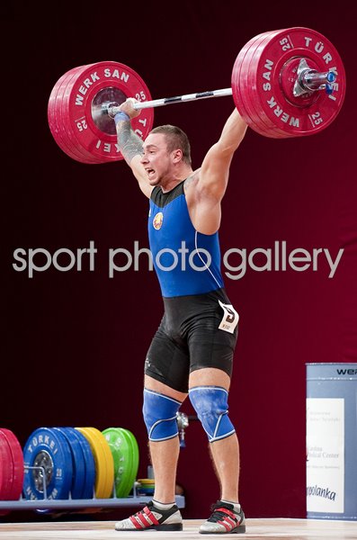 Aliaksandr Makaranka Belarus Weightlifting World Championships 2013