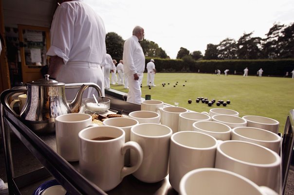 Lawn Bowls scene in Maidenhead England