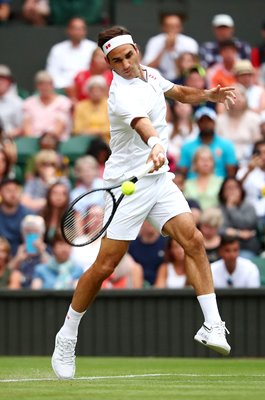 Roger Federer Switzerland v Matteo Berrettini Wimbledon 2019