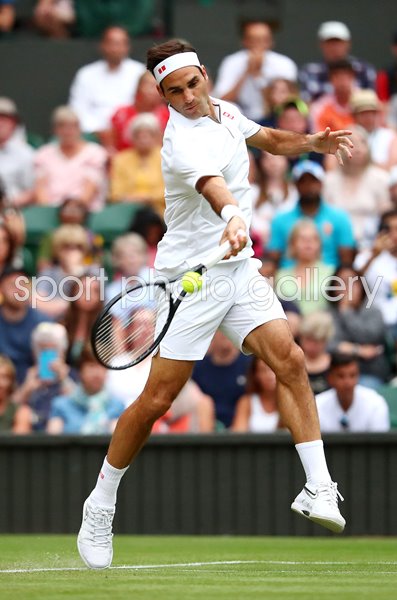 Roger Federer Switzerland v Matteo Berrettini Wimbledon 2019