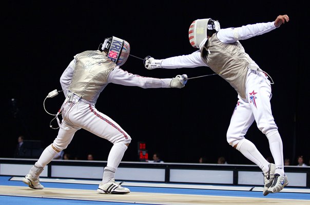 Richard Kruse GB v Gerek Meinhardt USA Fencing London 2012