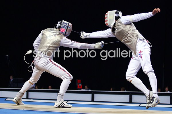 Richard Kruse GB v Gerek Meinhardt USA Fencing London 2012