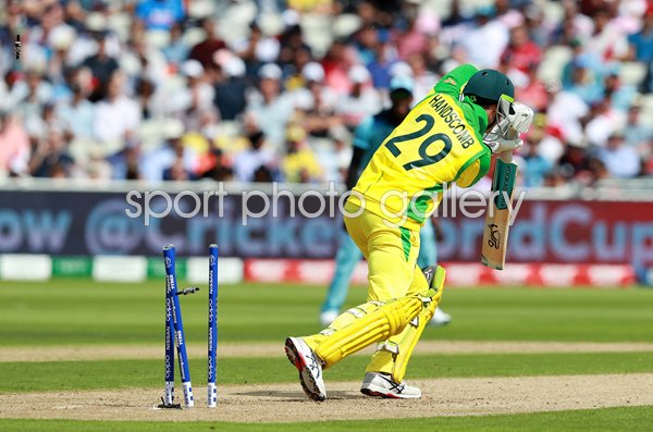 Peter Handscomb Australia bowled by Chris Woakes World Cup 2019 