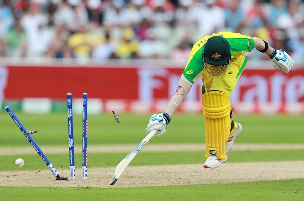 Steve Smith Australia run out v England World Cup 2019 Semi-Final