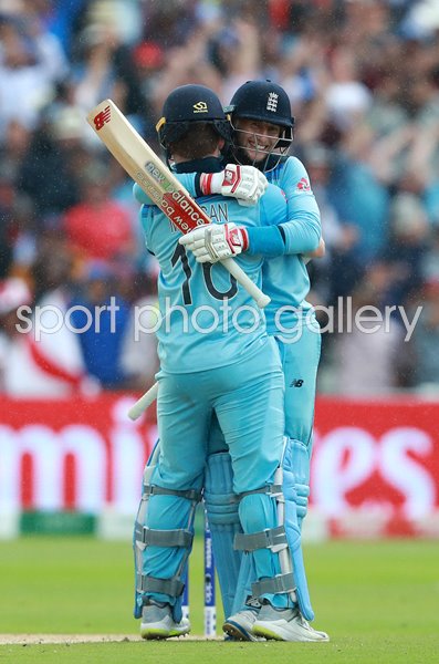 Joe Root & Eoin Morgan  England v Australia Edgbaston World Cup 2019