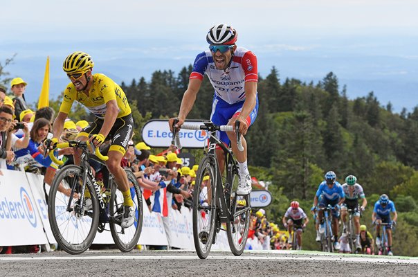 Julian Alaphilippe v Thibaut Pinot Stage 6 Tour de France 2019 