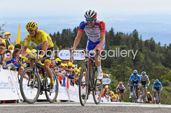 Julian Alaphilippe v Thibaut Pinot Stage 6 Tour de France 2019