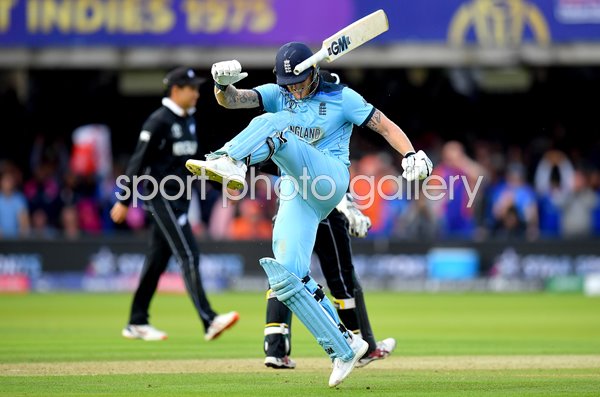Ben Stokes England reacts v New Zealand World Cup Final 2019