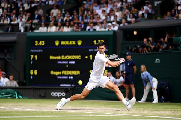 Novak Djokovic v Roger Federer Centre Court Wimbledon Final 2019