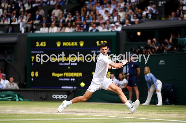 Novak Djokovic v Roger Federer Centre Court Wimbledon Final 2019