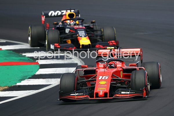 Charles Leclerc vs Max Verstappen F1 British GP 2019