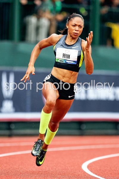 Allyson Felix USA Athletics Trials Oregon 2012