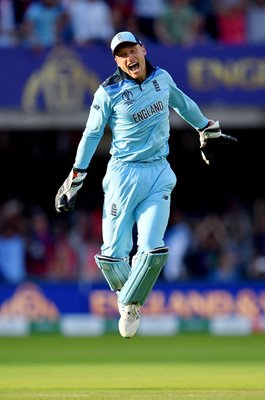 Jos Buttler England celebrates World Cup Final 2019