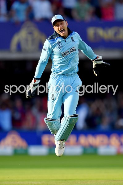 Jos Buttler England celebrates World Cup Final 2019