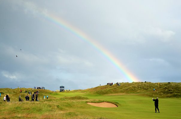 Darren Clarke Northern Ireland Rainbow 7th Hole Royal Portrush 2019