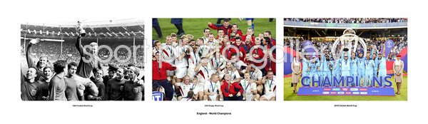England Football Rugby Cricket World Champions Special