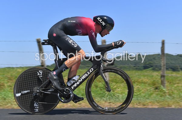 Luke Rowe Ineos Time Trial Stage 13 Tour de France 2019