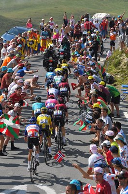 Leaders climb Tourmalet Stage 14 Tour de France 2019  