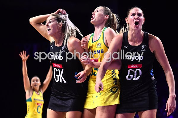 Caitlin Basset Australia v Jane Watson & Casey Kopua New Zealand World Cup 2019