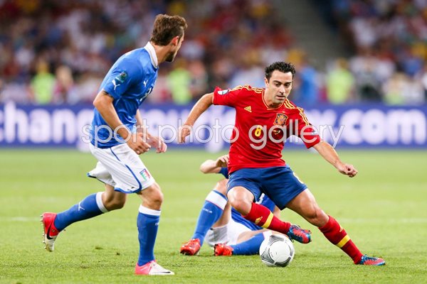 Xavi Spain v Italy EURO 2012 Final