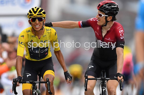 Egan Bernal & Geraint Thomas Ineos Stage 20 Tour de France 2019  