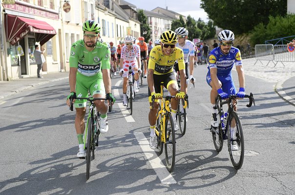 Peter Sagan, Egan Bernal & Julian Alaphilippe Stage 21 Tour 2019