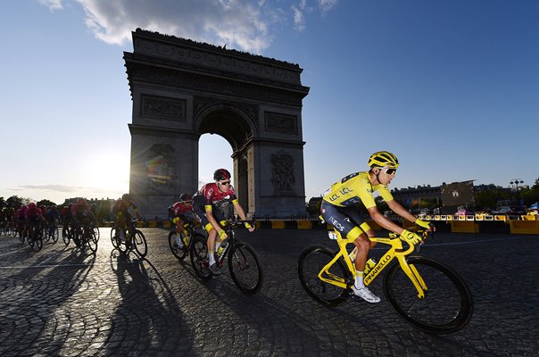 Egan Bernal Colombia Arc De Triomphe Tour de France 2019