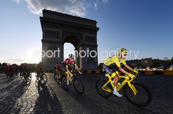 Egan Bernal Colombia Arc De Triomphe Tour de France 2019