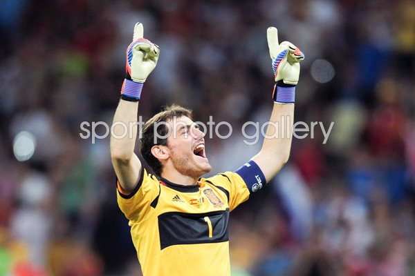 Iker Casillas Spain v Italy EURO 2012 Final