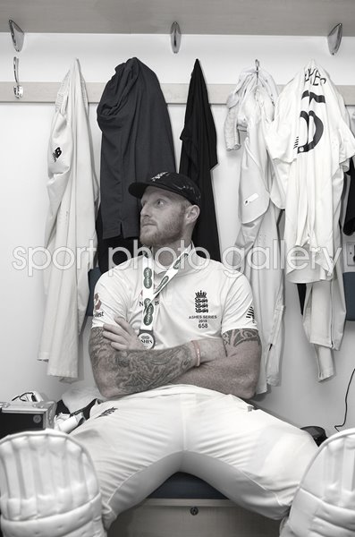 Ben Stokes Dressing Room England v Australia Leeds Ashes 2019