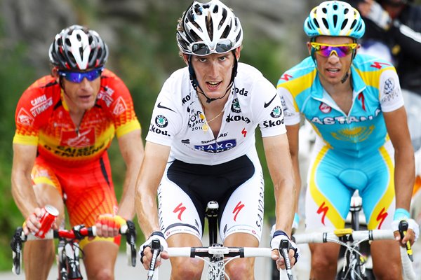 Andy Schleck of Luxembourg of team saxo - 2010