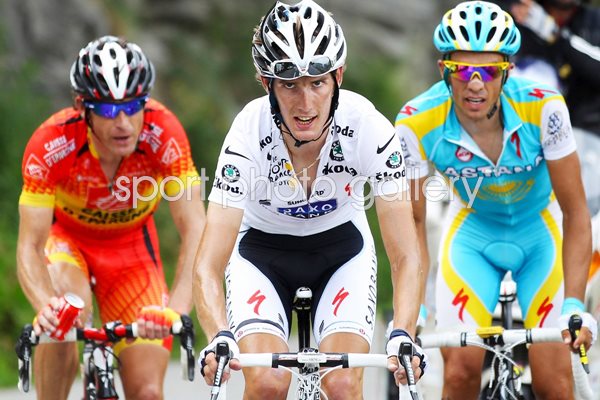 Andy Schleck of Luxembourg of team saxo - 2010