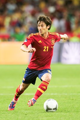 David Silva Spain v Italy EURO 2012 Final