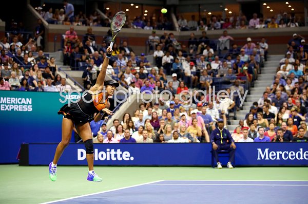 Naomi Osaka Japan serves US Open 2019