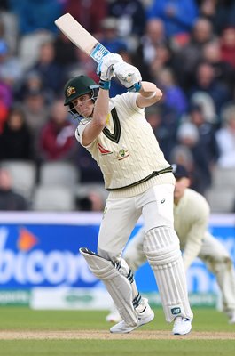 Steve Smith Australia drives v England Old Trafford Ashes 2019