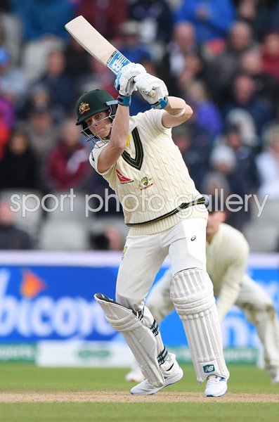 Steve Smith Australia drives v England Old Trafford Ashes 2019