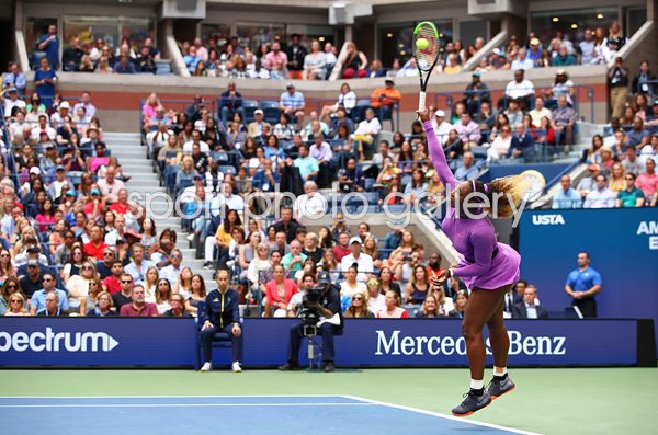 Serena Williams United States serves 2019 US Open Final
