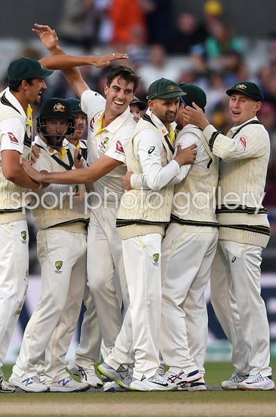 Pat Cummins Australia Joe Root wicket Old Trafford Ashes 2019