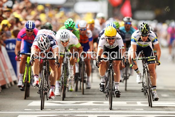 Mark Cavendish wins Stage Two Tournai 2012