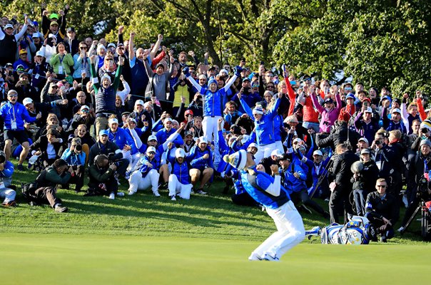 Suzann Pettersen Europe Winning Point Solheim Cup 2019