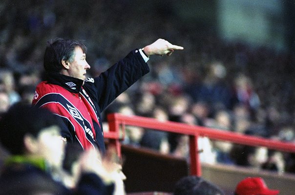 Alex Ferguson Manchester United Manager Old Trafford League One 1990