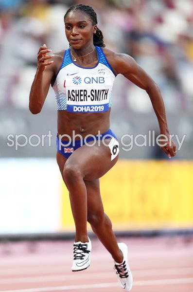 Dina Asher-Smith Great Britain 100m World Athletics Doha 2019  