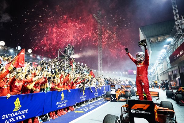 Sebastian Vettel Singapore Grand Prix Winner 2019