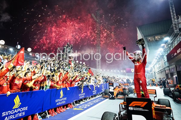 Sebastian Vettel Singapore Grand Prix Winner 2019